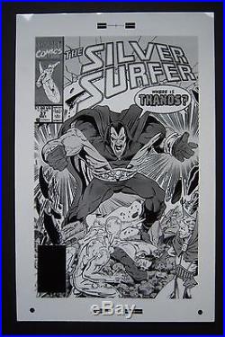 Original Production Art SILVER SURFER #37 cover, RON LIM art