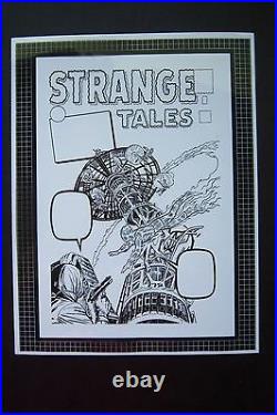 Original Production Art STRANGE TALES #101 cover, JACK KIRBY art, Human Torch
