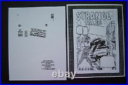 Original Production Art STRANGE TALES #106 cover, JACK KIRBY art, Fantastic Four