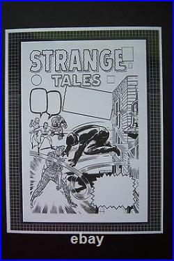 Original Production Art STRANGE TALES #106 cover, JACK KIRBY art, Fantastic Four
