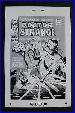 Original Production Art STRANGE TALES #166 cover, DAN ADKINS art, Nick Fury