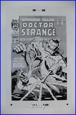 Original Production Art STRANGE TALES #166 cover, DAN ADKINS art, Nick Fury