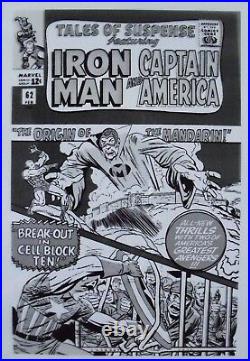 Original Production Art TALES OF SUSPENSE #62 cover, JACK KIRBY art, Iron Man