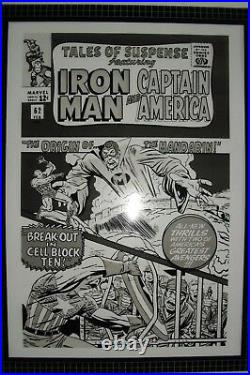 Original Production Art TALES OF SUSPENSE #62 cover, JACK KIRBY art, Iron Man