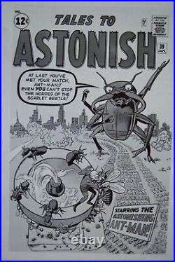 Original Production Art TALES TO ASTONISH #39 cover, JACK KIRBY art, Ant Man