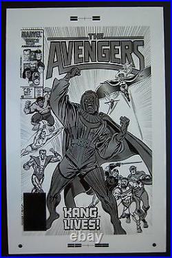 Original Production Art THE AVENGERS #267 cover, JOHN BUSCEMA art