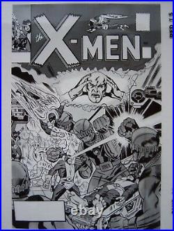 Original Production Art X-MEN #15 cover, JACK KIRBY, DICK AYERS, SAM ROSEN art