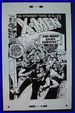 Original Production Art X-MEN #70 cover, JACK KIRBY art