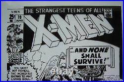 Original Production Art X-MEN #70 cover, JACK KIRBY art