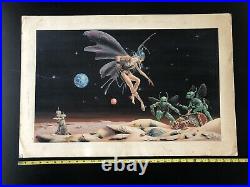 Original Pulp Art Sci-Fi Cover Art Painting The Find By JC Lee 1970s
