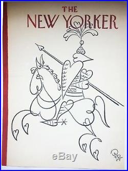 Original SIGNED New Yorker Cover Illustration Art, by Oscar Berger 1971
