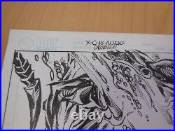 Original Unused X-O Vs Aliens Cover Art 2005 Castrillo