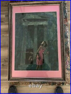 Original Vintage Painting Pulp Harry Bennett Cover Art Decision At Delphi