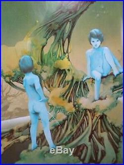 Original YES Poster 1970's English Yesterdays Album Cover Art By Roger Dean