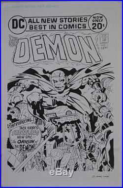 Original art, Jack Kirby DEMON #1 Cover Recreation, 11x17, more art in store