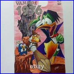 Original art on blank cover count duckula