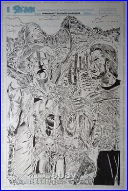 Original comic art cover Spawn contest entrie Week 2 Gunslinger & Clint Eastwood