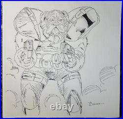 Original comic art page (cover) title Big Dawg the Enforcer 9×12 in