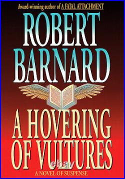 Original cover art for first edition of A Hovering of Vultures by Robert Barnard