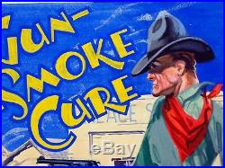 Original cover illustration. Gun Smoke Cure, Stone Cody. Published Cassell 1930s