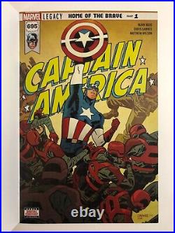 Original sketch cover variant art, Chris Evans Captain America by Dan Neidlinger