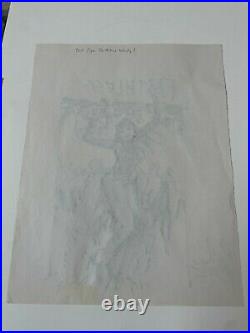 PAUL POPE Original Art FAITHLESS Boom Cover PRELIM Comic Book Layout Sketch