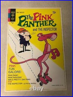 PINK PANTHER #2 Art Original Cover Proof 1971 gold key INSPECTOR ROLLER SKATES