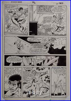 POWER MAN & IRON FIST Original Art # 91 ACTION page! Greg LaRocque artist