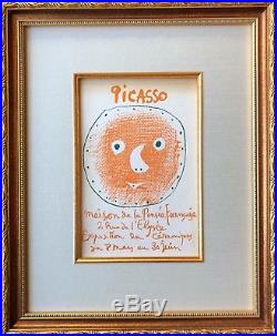 Pablo Picasso Cover for Ceramics Catalog Original Mourlot Lithograph 1957