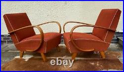 Pair Of Original Halabala Art Deco Armchairs Cheaper For Re-covering Apr21-20