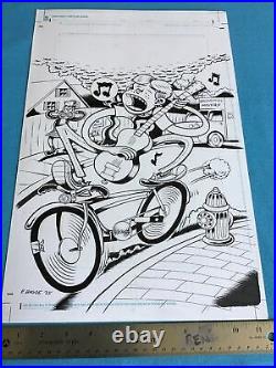 Peter Bagge ARCHIE #1 (2015) Newbury Comics Variant Cover Original Art HATE