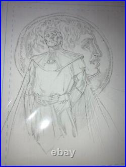 Phil Jimenez Watchmen Original Comic Book Art Unused Cover Ozymandias Alexander