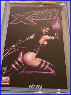 Psylocke X-force 1 Sketch Cover By Chris Mcjunkin Original Art X-men Cgc New
