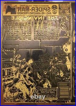 RARE Marvel IRON MAN 153 Bob Layton Original Cover Comic Book Art Printing Plate