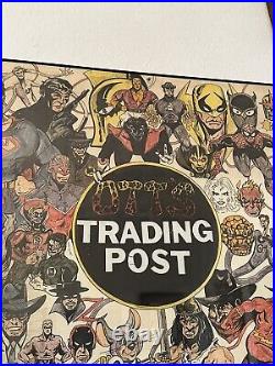 RARE Original Art Comic Shop Art Advertising Sign Ott's Trading Post PA