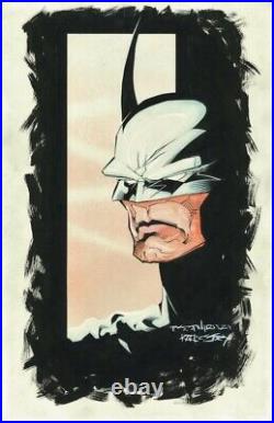 RARE Original SIGNED Comic Art BATMAN by DC/MARVEL Cover Artist BRIAN STELFREEZE