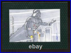 ROY COVER Topps Star Wars Chrome Perspectives ORIGINAL ART SIGNED Sketch 1/1