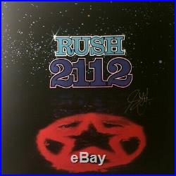 RUSH 2112 Cover Art Poster Hand Signed Geddy Lee withcoa