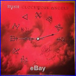 RUSH Clockwork Angels cover art print signed by Geddy Lee/ Alex Lifeson COA