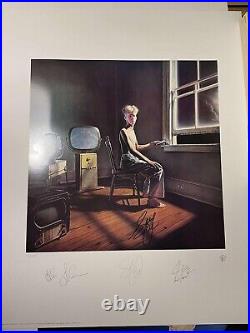 RUSH POWER WINDOWS Hand Signed Geddy Lee Cover Art Print Lithograph