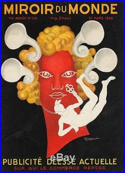 Rare Leonetto Cappiello 1936 Cover Original Vintage French Poster
