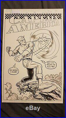 Rare Mike Allred Original cover art. Captain America #3 1/50 Variant