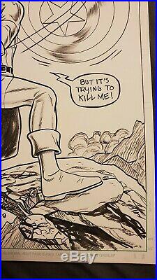 Rare Mike Allred Original cover art. Captain America #3 1/50 Variant