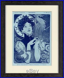 Rare Original 1898 Cocorico Issue No. 1 Cover Artist, Alphonse Mucha