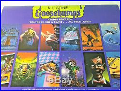 Rare Original 1995 R. L. Stein Goosebumps Wall art Calendar cover illustration