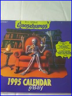 Rare Original 1995 R. L. Stein Goosebumps Wall art Calendar cover illustration