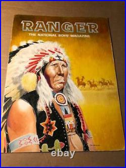 Rare Original Magazine Cover Illustration Art Painting Custer's Last Ranger 1965