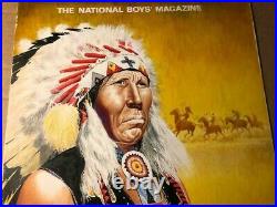 Rare Original Magazine Cover Illustration Art Painting Custer's Last Ranger 1965