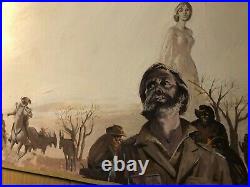 Rare Original Published Paperback Cover Illustration Art Painting Boer War