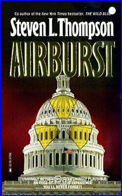 Rare Original Pulp Illustration Art Painting Paperback Cover Airburst 1987
